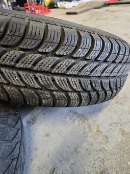 Plechové disky 5x100 + zimné pneumatiky 175/80r14 - 12