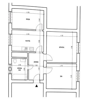 NA PREDAJ 3 IZB. BYT-NITRA- UL. FRAŇA MOJTU-68,5M2-3/4 P - 12