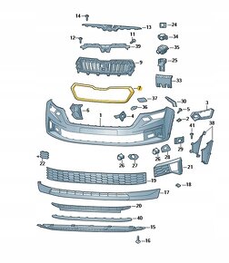 Škoda Kodiaq predna maska . Maska Kodiaq RS 565 - 12