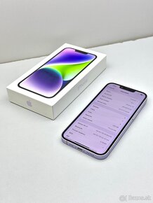 iPhone 14 128GB PURPLE ORIGINÁL STAV - 12