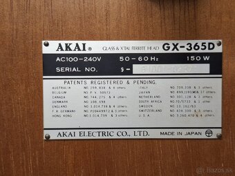 GLASS & X'TAL FERRITE HEAD / AKAI GX-365D / AUTOREVERSE - 12