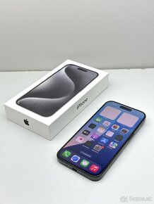 iPhone 15 PRO BLACK TITANIUM TOP STAV NOVÉHO ZÁRUKA - 12