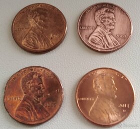 mince USA - jednocentovky - 12
