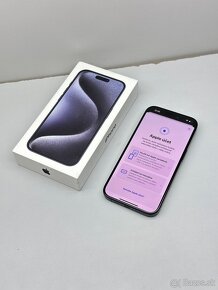 iPhone 15 PRO BLUE TITANIUM ORIGINÁL STAV PRÍSLUŠENSTVO - 12