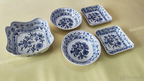 Originál cibuľový porcelán - Misy, podnos a tortový tanier - 12