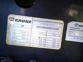 KRONE SDR 27 FRIGOLINER, mraziak náves - 12