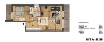 RiverResort 2 izb. byt 2A / 2 x balkón / Banka /Piešťany - 12