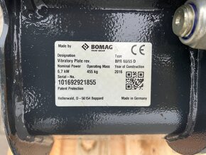 Reverzná vibračná doska Bomag BPR 60/65 D/E, sirka 750 mm - 12