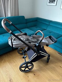 Predám kočíkový set Cybex Priam 3v1 - chrome brown 2021 - 12