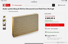 Bang & Olufsen Beosound Level Gold Repro - 12