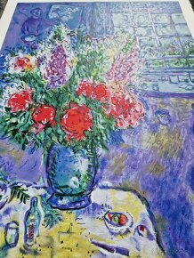 MARC CHAGALL - Autoportrait avec Bouquet de Fleurs (CERTIF) - 12