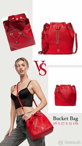 Červená crossbody kabelka Victoria’s Secret - 12