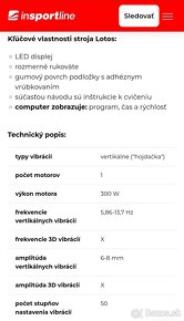 Vibracny stroj insportline lotos - 12