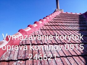 Vymazávanie korýtok oprava komínov 0915 246 621 - 12