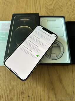 iPhone 12 Pro 256 gb Gold - komplet príslušenstvo - 12