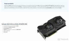 ASUS GeForce RTX 3070 8GB GDDR6 - LHR graficka karta - 12