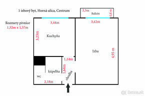 CENTRUM / 1i byt Banská Bystrica /  35m2 + BALKÓN / DOHODA - 12