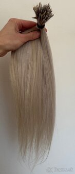 Ruské blond Vlasy na predlzenie 45-48 cm 60 g - 12