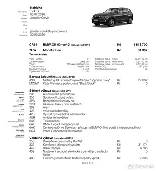 BMW X5 40i G05 xLine 06/2020 - 12