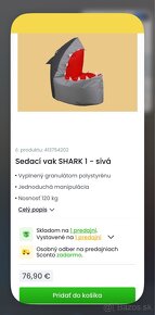 Sedací vak SHARK 1 - 12