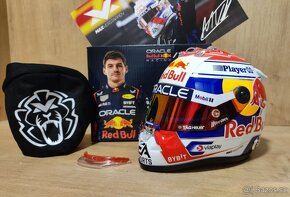 Max Verstappen - 2024 sezonna mini helma + podpis karta - 12