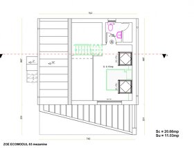 ZOE ECOMODUL 63 mezanine, drevodom, montovaná stavba - 12