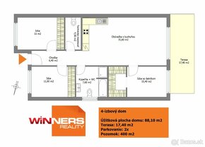 Predaj novostavba, 4-izbový RD, 400m2 pozemok, Veľké Úľany, - 12