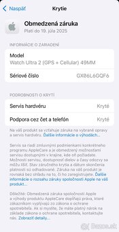 Apple Watch ULTRA 2 49mm GPS LTE Cellular - záruka - 12