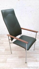Retro stoličky s chrómovou konštrukciou, 7 ks, 70.roky - 12