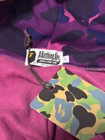 Bape Shark Hoodie Mikina Fialová - 12