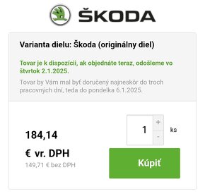 Združený prepínač Škoda Fabia II 2006-2014, originál diel. - 13