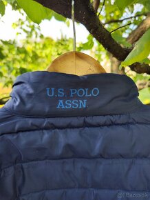 Pánska bunda U.S. Polo Assn. - Modrá / Šedá obojstranná - 13