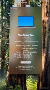 MacBook Pro 16" 2019-Core i7,16GB,512GB HDD,TouchBar,Silver - 13