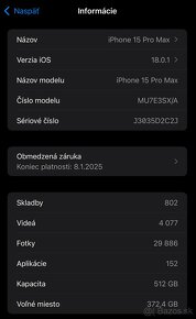  iPhone 15 Pro Max 512GB Natural Titanium + záruka - 13