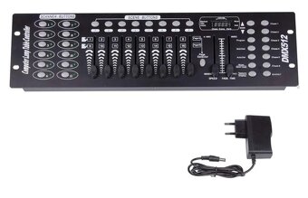 Set 5ks LED RGBUV svetlometov + ovl. panel DMX - 13