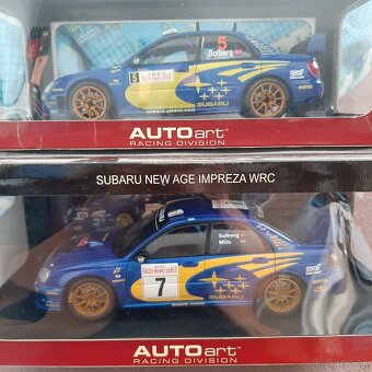 1:18 Lancer ,Subaru ,Peugeot 206 wrc Autoart - 13