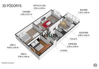 NA PREDAJ 3-izbový byt (73m2)  po kompletnej rekonštrukcii_S - 13