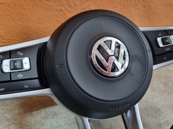 VOLANT VOLKSWAGEN R RLINE kožený ČERVENÉ PREŠÍVANIE - 13