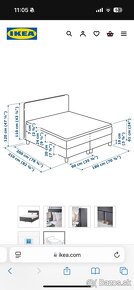 Boxspring kontinentalna manzelska postel ikea - 13