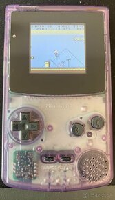 GameBoy Color Clear Purple IPS displej - 13