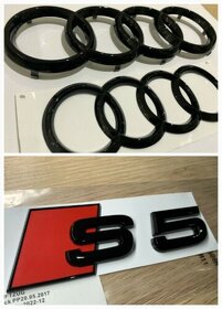 AUDI ZNAK LOGO AUDI KRUHY EMBLEMY SLINE AUDI ZNAKY NAPIS - 13