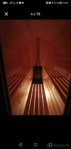 Hotová poskladaná sauna aj s pecou - sudova sauna - 13