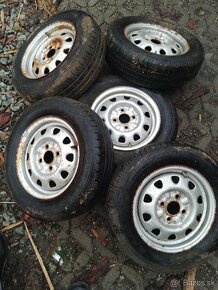 5 kusov letmých kolies na škoda Felicia 165/70 R13 4x100 - 13