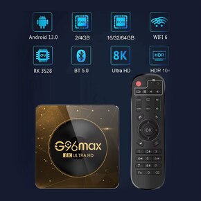 Android 13 8K Ultra HDTV Box G96 MAX 4/32GB SK - 13