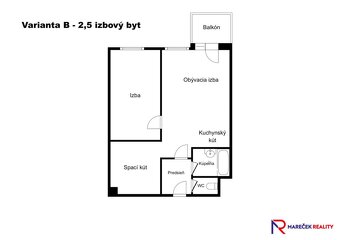 Dvojizbový byt 64 m2, Vyšehradská, Bratislava-Petržalka, REK - 13