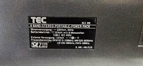 TEC  PORTABLE STEREO CENTER - 13