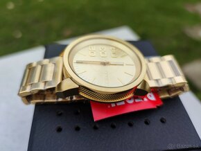 Zlaté hodniky DIESEL - Double Gold 46 mm, ORIGINÁL s krab - 13