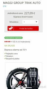 Predám značkové Snehové retaze MAGGI group TRAK - 13