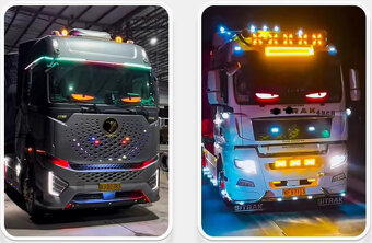 2x Led oci na kamion / Truck Devil Eye LED Matrix panel - 13