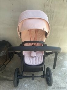 Športový kočík Cybex Priam Matt Black 2022, Peach Pink - 13